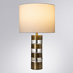 Настольная лампа с цилиндрическим основанием и белым абажуром Crystal Harmony  варинант исполнения - 1 | Loft Concept в Омске