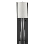 Бра на прозрачном штативе с тканевым абажуром в форме цилиндра Conciseness варинант исполнения - 4 | Loft Concept в Омске