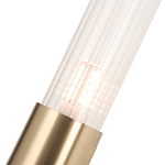 Бра с вытянутым рифленым стеклянным плафоном цилиндрической формы Trumpet tube варинант исполнения - 3 | Loft Concept в Омске