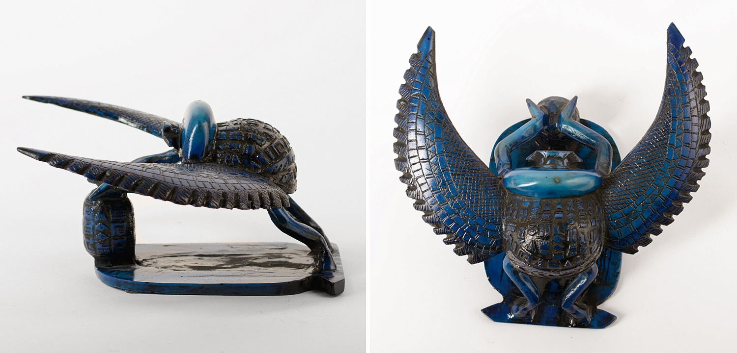 Статуэтка Скарабей Scarab Beetle with Wings blue Статуэтка Скарабей Scarab Beetle with Wings blue - Loft-Concept в Омске