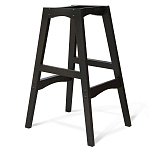 Барный стул со спинкой и подлокотниками на 4-х деревянных ножках Douglas Rhombus Бирюзовый Велюр варинант исполнения - 3 | Loft Concept в Омске