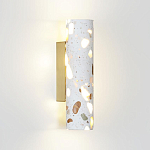 Бра с цилиндрическим белым бетонным плафоном Terrazzo Light варинант исполнения - 1 | Loft Concept в Омске