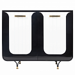 Черно-белый распашной комод Accordo варинант исполнения - 1 | Loft Concept в Омске