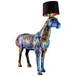 Большой Торшер Лошадь с ручной авторской росписью Feral Stallion варинант исполнения - 2 | Loft Concept в Омске