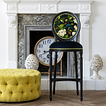 Барный стул из натурального бука с изображением птицы и цветов Blooming Birds варинант исполнения - 2 | Loft Concept в Омске