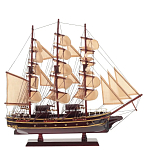 Декоративная модель деревянного коричневого парусника в подарочной упаковке With The low варинант исполнения - 1 | Loft Concept в Омске