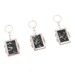 Зеркало брелок складное двухстороннее из натурального камня Серафинит Stone Mirrors варинант исполнения - 4 | Loft Concept в Омске