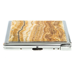 Портсигар с газовой зажигалкой из натурального камня Оникс Stone Cigarettes Cases варинант исполнения - 5 | Loft Concept в Омске