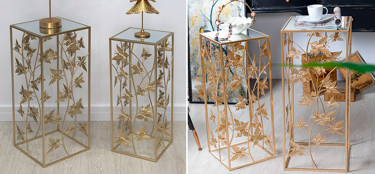 Столик на металлическом основании Golden Butterflies Столик на металлическом основании Golden Butterflies - Loft-Concept в Омске