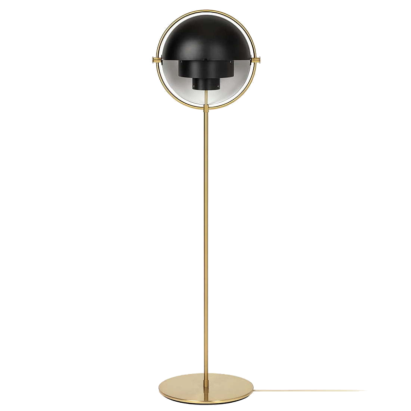 Торшер Louis Weisdorff Multi-lite floor lamp black Золотой Черный в Омске | Loft Concept 