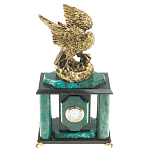 Часы настольные из натурального камня с декором в виде орла Eagle Stone Clock варинант исполнения - 5 | Loft Concept в Омске