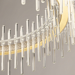 Люстра круглая с прозрачными стеклянными трубками 51 см Nembus варинант исполнения - 8 | Loft Concept в Омске