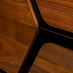 Высокий комод с узором из шпона на фасаде Sahara варинант исполнения - 5 | Loft Concept в Омске