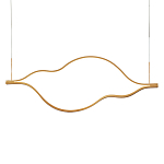 Подвесной светильник волнообразный изогнутый на двух тросах 103 см Spiral Lighting варинант исполнения - 1 | Loft Concept в Омске