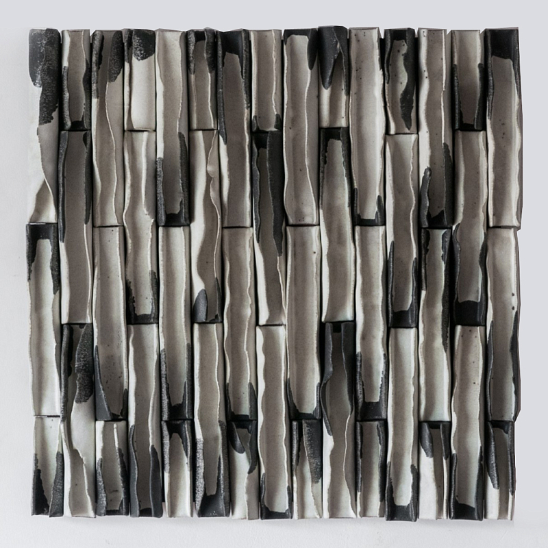 Объемное фактурное панно Metropolis Graphite Grey Серый бетон в Омске | Loft Concept 