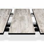 Стол обеденный раздвижной с прямоугольной бежевой столешницей Magali варинант исполнения - 6 | Loft Concept в Омске