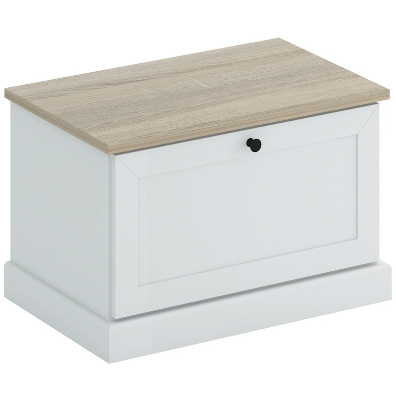 Тумба для прихожей с откидной дверцей Percent Shoe Rack Белый Серый в Омске | Loft Concept 