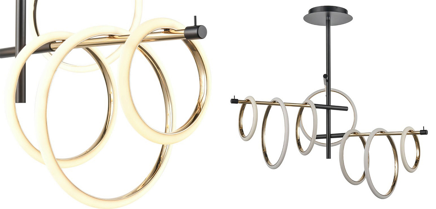 Люстра Jessenia Rings Chandelier 7 Люстра Jessenia Rings Chandelier 7 - Loft-Concept в Омске