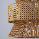 Подвесной светильник с абажуром из натуральных материалов Light Inside the Cell варинант исполнения - 9 | Loft Concept в Омске