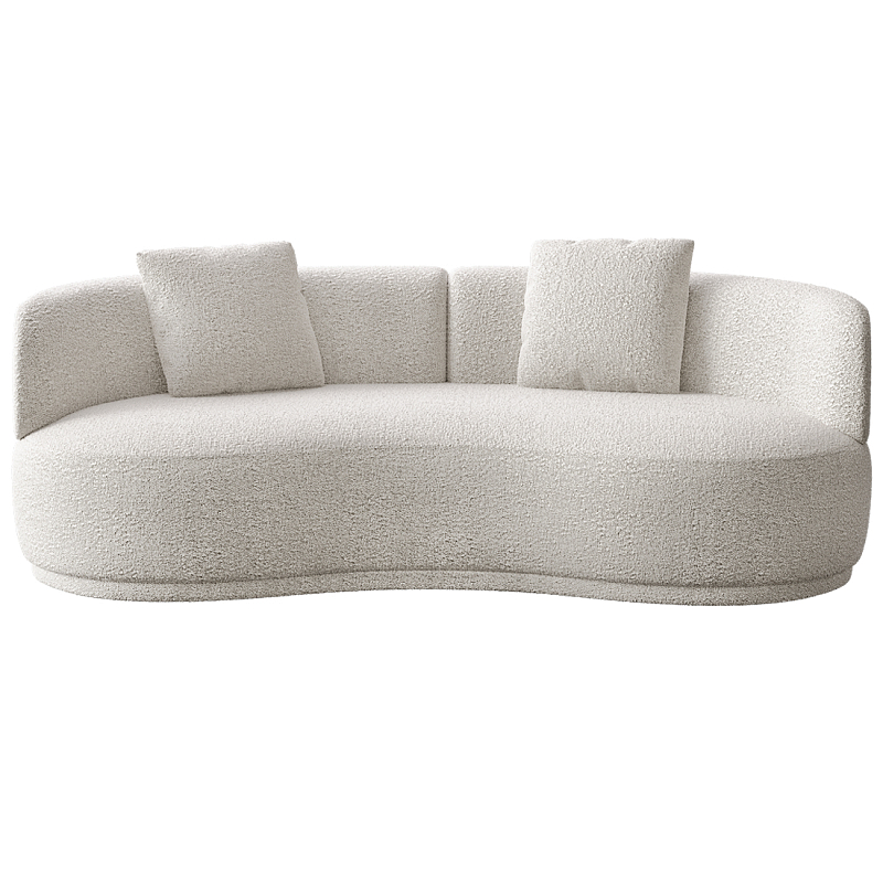 Двухместный диван Calypso Молочный в Омске | Loft Concept 