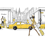 Megan Hess. New york: through a fashion eye варинант исполнения - 2 | Loft Concept в Омске