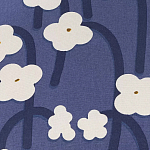 Подушка декоративная синяя с цветочным принтом Blossom Essence Emily варинант исполнения - 3 | Loft Concept в Омске