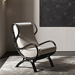 Дизайнерское кресло из ротанга Gio Ponti CONTINUUM D.163.7 BY BONACINA 1889 Armchair варинант исполнения - 2 | Loft Concept в Омске