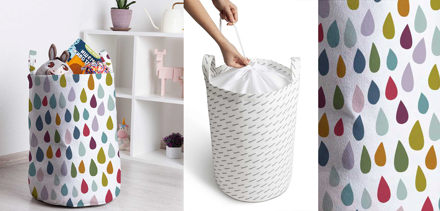 Корзина Drops Pattern Basket Корзина Drops Pattern Basket - Loft-Concept в Омске
