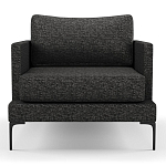 Мебельная ткань Шенилл темно-серый цвет 138 см T4-40 варинант исполнения - 6 | Loft Concept в Омске