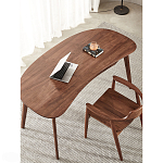 Стол рабочий округлой формы с ящиком  Working Moonnut Table варинант исполнения - 6 | Loft Concept в Омске