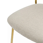 Стул барный широкой полукруглой спинкой на золотистых ножках Chair Smooth Shapes варинант исполнения - 5 | Loft Concept в Омске