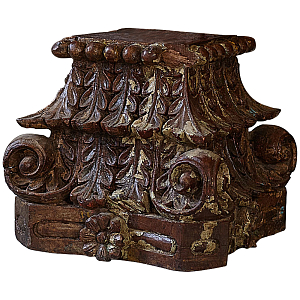Подсвечник из массива тика Antique Candle Holder