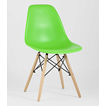 Пластиковый стул на ножках из массива бука Eames Light Green варинант исполнения - 1 | Loft Concept в Омске
