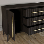 Буфет Primo с тремя ящиками и двумя фасадами Темный орех варинант исполнения - 6 | Loft Concept в Омске