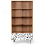 Широкий стеллаж с принтом Elise Rack варинант исполнения - 19 | Loft Concept в Омске