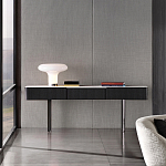 Консоль чёрная с 3-мя выдвижными ящиками Lou варинант исполнения - 3 | Loft Concept в Омске