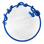 Зеркало круглое в синей раме в виде змеи Temptation варинант исполнения - 1 | Loft Concept в Омске