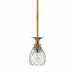 Подвесной светильник цвета латунь с прозрачнымплафоном в форме ананаса Hinkley варинант исполнения - 1 | Loft Concept в Омске