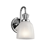 Бра с матовым ребристым плафоном в форме колокола Kichler варинант исполнения - 1 | Loft Concept в Омске