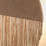 Бра круглое натуральная пробка с бахромой Natural Cork варинант исполнения - 2 | Loft Concept в Омске