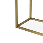 Консоль прямоугольная на золотом каркасе с 2-мя ящиками Warwick варинант исполнения - 3 | Loft Concept в Омске