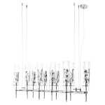 Люстра подвесная прямоугольная с 10-ю цилиндрическими плафонами LIAISON варинант исполнения - 5 | Loft Concept в Омске
