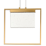 Подвесной геометрический светильник со стеклом Rectangle Geometry Glass Chandelier варинант исполнения - 1 | Loft Concept в Омске