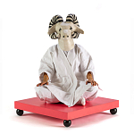 Дизайнерский кофейный стол на круглых ножках Poltronova T02 Pink Coffee Table варинант исполнения - 4 | Loft Concept в Омске