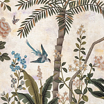 Обои ручная роспись Siam White Metal варинант исполнения - 4 | Loft Concept в Омске