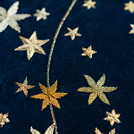 Обои с вышивкой ручной работы Cosmos Original colourway on velvet варинант исполнения - 2 | Loft Concept в Омске