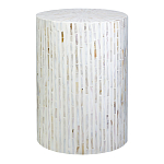 Столик с инкрустацией с перламутровым узором Dominic White варинант исполнения - 1 | Loft Concept в Омске