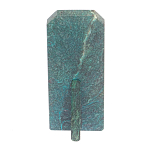 Часы погон ВС подарочные настольные из натурального камня Змеевик Military Clock варинант исполнения - 3 | Loft Concept в Омске