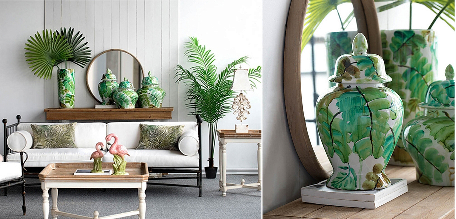 Ваза Vase Green Leaves 43 Ваза Vase Green Leaves 43 - Loft-Concept в Омске