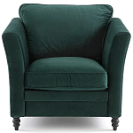 Кресло с обивкой из хлопкового велюра Porter Green Armchair варинант исполнения - 2 | Loft Concept в Омске